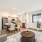 Open kitchen with table and chairs 